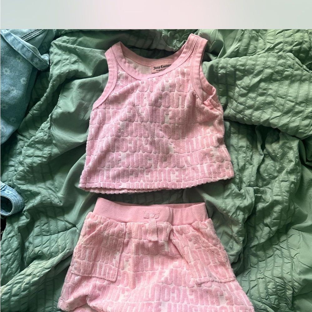 Juicy Couture Light Pink Kids Pajama Set